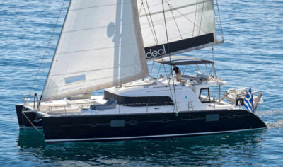 crewed charter catamaran idea