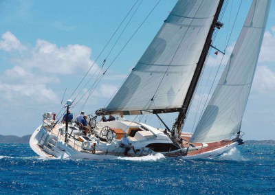 The Sailing Yacht Roulette full sail