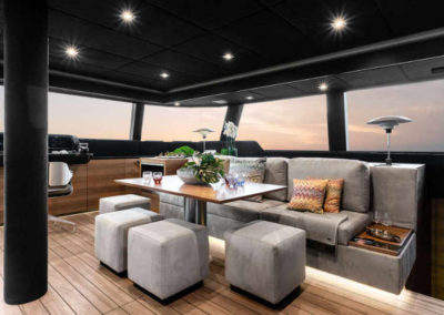 Saloon of new Luxurious Electric, Eco-Conscious 60ft Catamaran