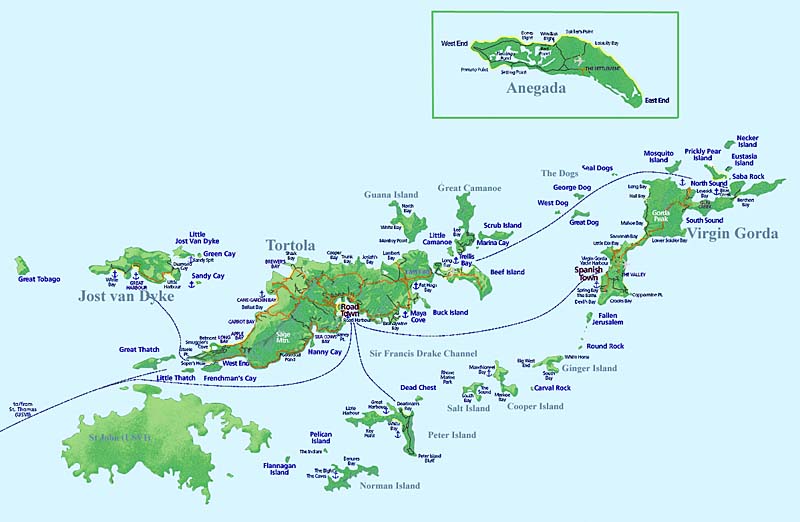 Nigel James Yacht Charter | British Virgin Islands map