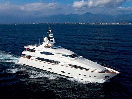 Nigel James Yacht Charter crewed motor yacht Ariela in the eastern Med