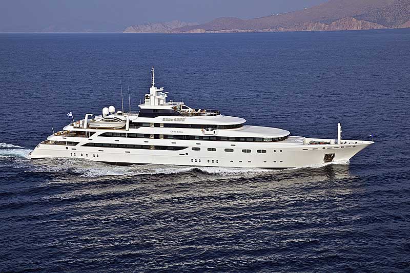 Nigel James Yacht Charter crewed mega yacht O'Mega